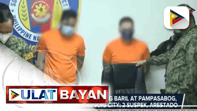 Matataas na kalibre ng baril at pampasabog, nakumpiska sa Taguig city; 2 suspek, arestado