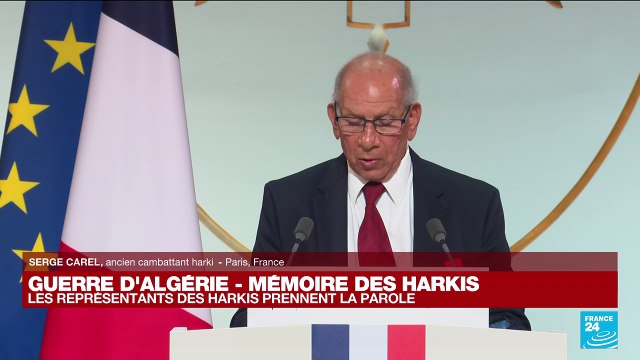 Guerre d'Algérie : des Harkis et leurs familles témoignent à l'Elysée