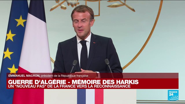 Macron demande pardon aux Harkis au nom de la France