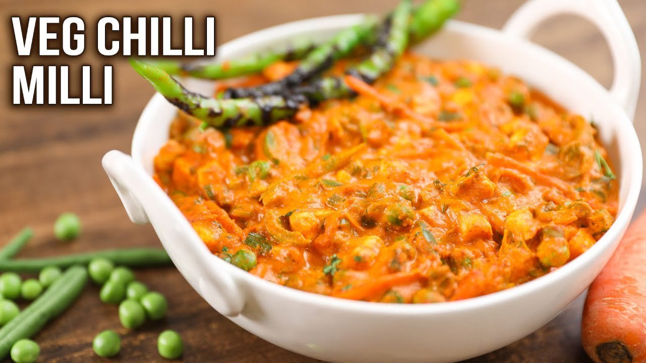 Veg Chilli Milli Recipe | How To Make Vegetable Chilli Milli | Side Dish For Chapathi, Naan, Paratha