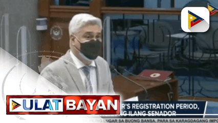 Pagpapalawig ng voter registration period, ipinanawagan ng ilang senador