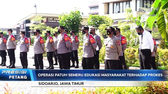 Cegah Penyebaran Covid-19, Polisi Sidoarjo Gelar Operasi Patuh Semeru
