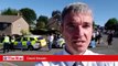 Reporter David Kessen at the scene of the 4 murders in Killamarsh
