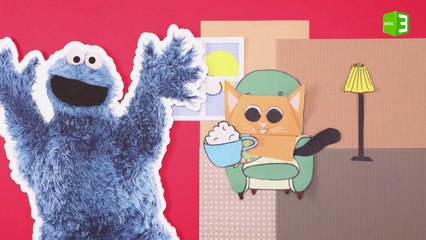 سلمي وكعكي يصنعان وجه قطة