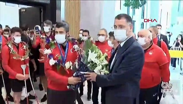Avrupa Şampiyonu Ampute Milli Takımı'na coşkulu karşılama
