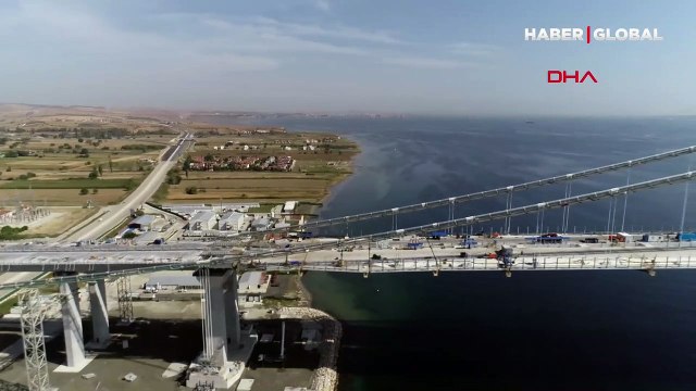 1915 Çanakkale Köprüsü'nün tabliye montajları tamamlanma aşamasına geldi