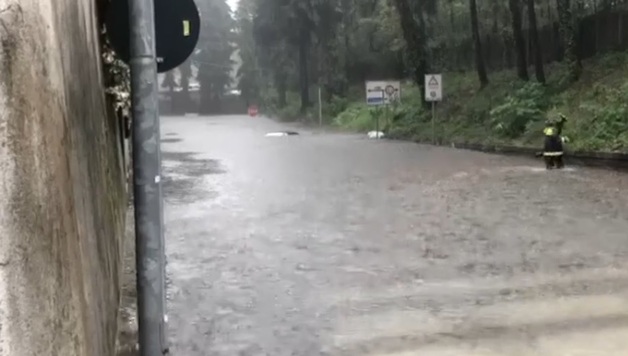 Jerago con Orago (VA) - Maltempo, strade e sottopassi allagati (20.09.21)