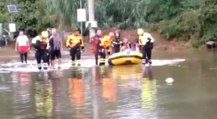 Maltempo in Lombardia, esonda fiume Olona: evacuate persone a Canegrate (20.09.21)