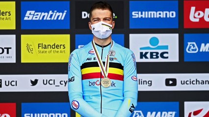 Championnat du monde 2021 - CLM - Espoirs - Florian Vermeersch has his bronze medal : "I'm very super happy !"