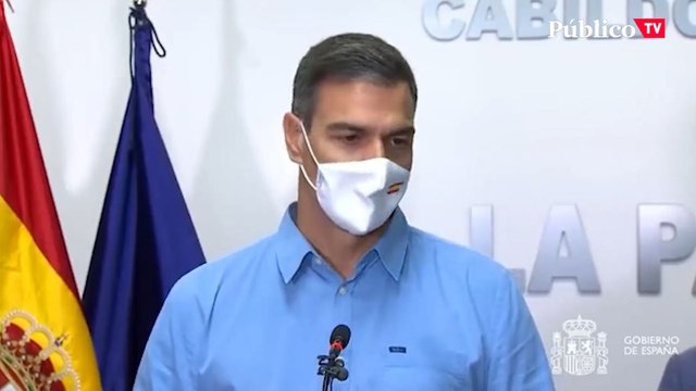 Pedro Sánchez, sobre el volcán de La Palma: Todos los recursos del Estado están a su disposición