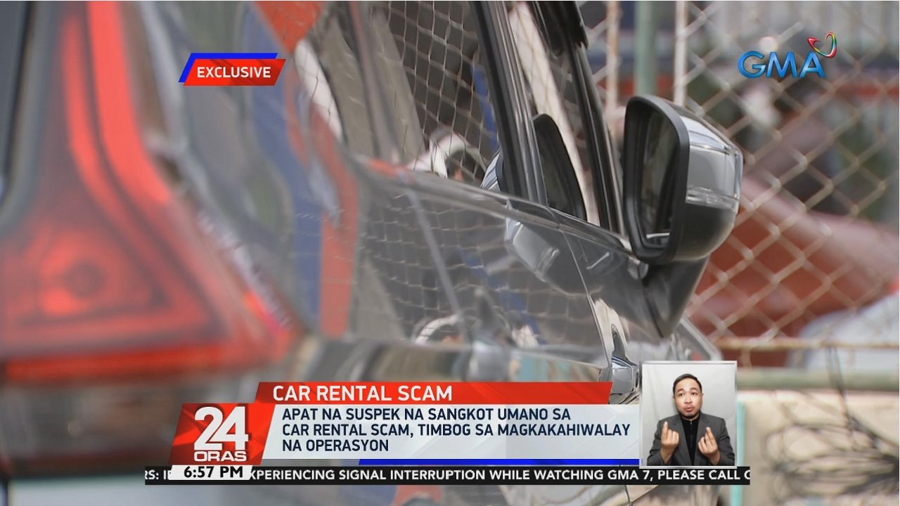 Apat na suspek na sangkot umano sa car rental scam, timbog sa magkakahiwalay na operasyon | 24 Oras