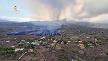 Las imágenes de la lava bajando por la colina de La Palma