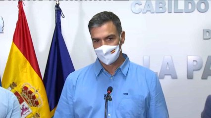 Sánchez en La Palma: "Todos los recursos del Estado están a su disposición"