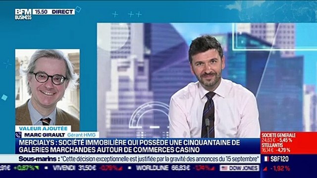 Marc Girault (HMG Finance) : Mercialys, une société immobilière qui possède une cinquantaine de galeries marchandes autour de commerces Casino - 20/09