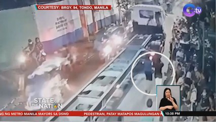 Pedestrian, patay matapos magulungan ng truck | SONA