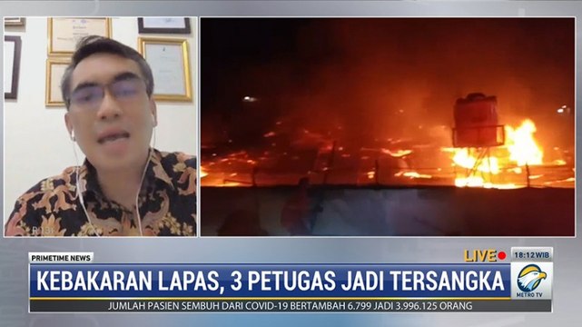 Tiga Sipir Menjadi Tersangka Kasus Kebakaran Lapas Kelas 1 Tangerang
