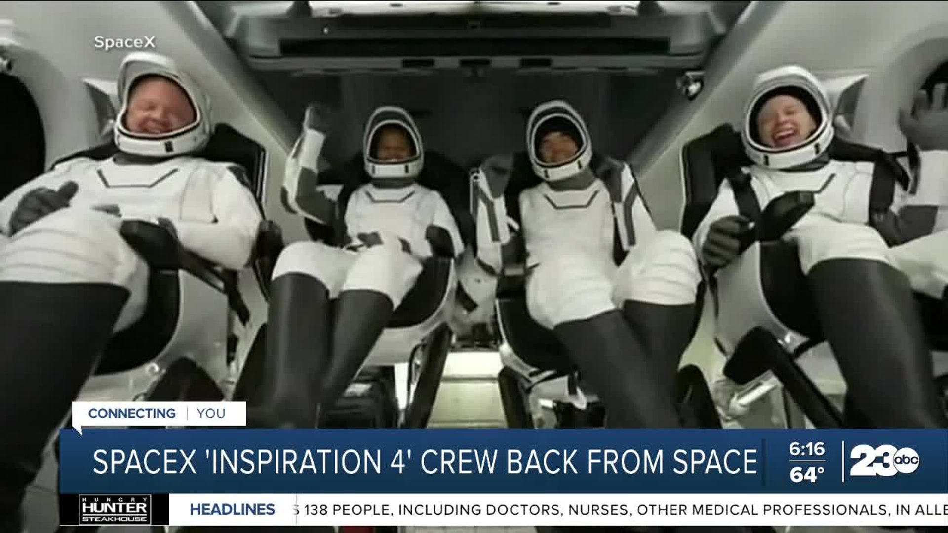 SpaceX crew back from space