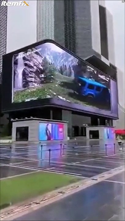 Ce panneau publicitaire 3D est incroyable