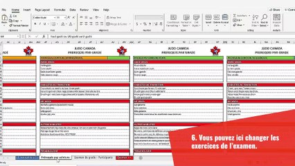 Formulaire examen de grade - Tutoriel - FR