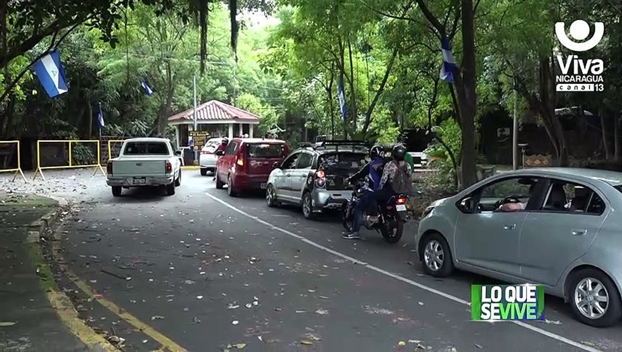 Familias despiden vacaciones patrias en el Parque Volcán Masaya