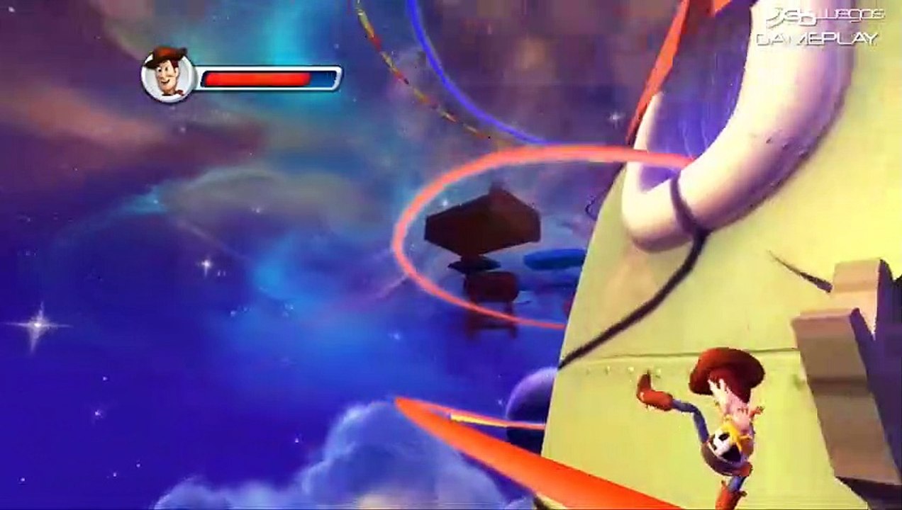 Toy Story 3 El Videojuego: Gameplay: Raíles psicodélicos