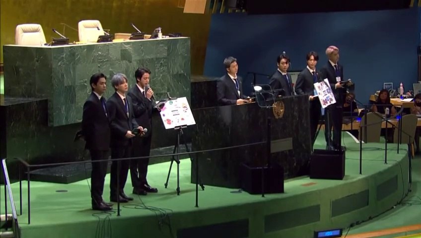 BTS at Special Presidential Envoy Speech  UNGA SDG Moment 2021 & The Metropolitan  Museum of Art (Behind) - video Dailymotion
