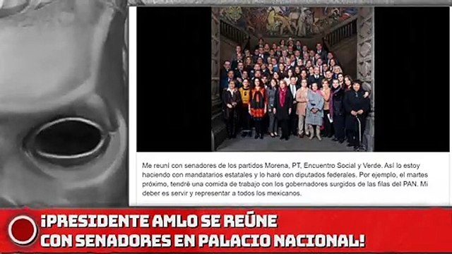 Presidente AMLO se reunió con senadores en Palacio Nacional