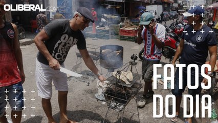 "Tem alguém passando mal aí?", questionam vendedores de peixe do Guamá ao distribuir tambaqui assado em protesto