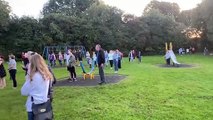 The whole Killamarsh community is in mourning this evening. I’m at Baker Park where dozens of residents have turned out to pay their respects to the four victims of the tragedy over the weekend.