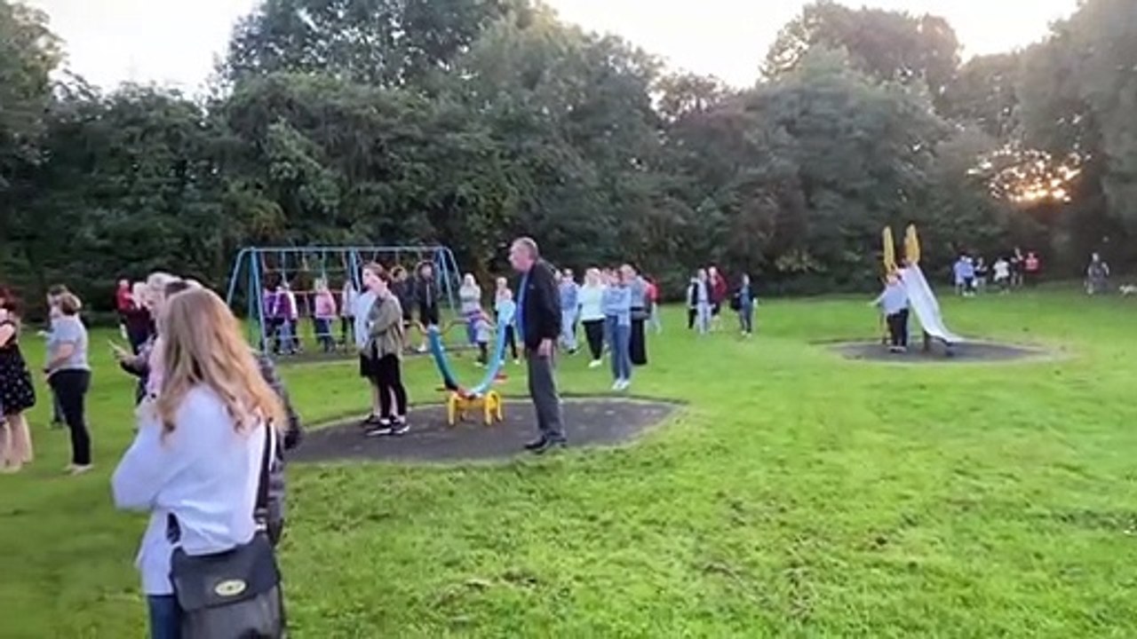 The whole Killamarsh community is in mourning this evening. I’m at Baker Park where dozens of residents have turned out to pay their respects to the four victims of the tragedy over the weekend.