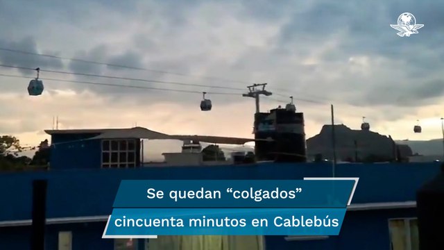 ¡Otra vez! Línea 2 del Cablebús falla y usuarios quedan colgados una hora