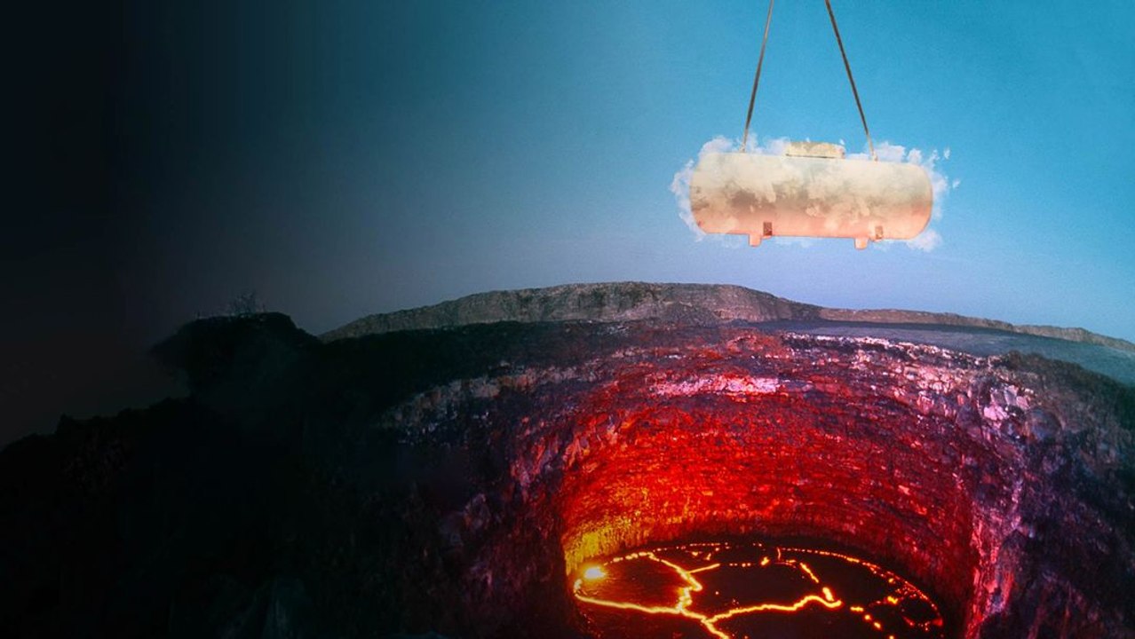 What If We Poured a Pool of Liquid Nitrogen Into a Volcano?