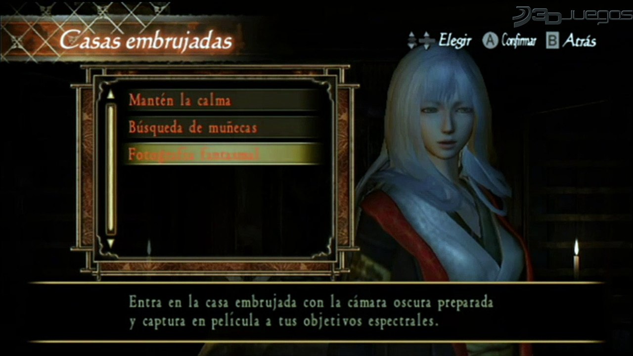 Project Zero 2 Wii Edition: Gameplay: Fotografía Fantasmal