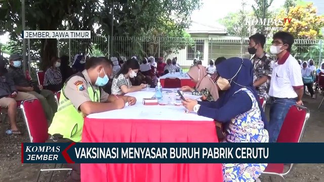 Vaksinasi Covid-19 di Jember Menyasar Buruh Pabrik Cerutu