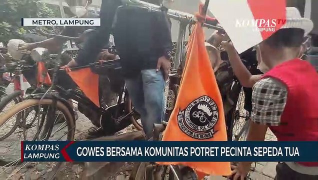 Gowes bersama Komunitas Potret Pecinta Sepeda Tua