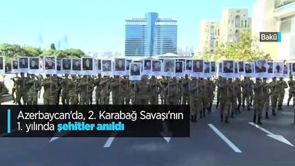 Azerbaycan'da, 2. Karabağ Savaşı'nın 1. yılında şehitler anıldı