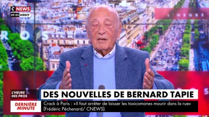 Très ému, Jacques Séguéla donne des nouvelles (inquiétantes) de Bernard Tapie : "Il est chez lui, couché.. Ça fait tellement mal de le voir comme ça...  Il est dans son dernier combat, il le sait."