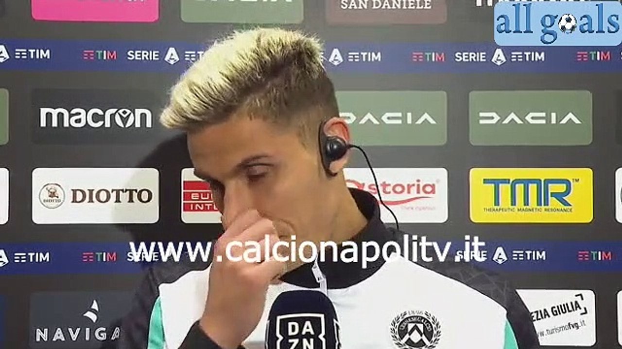 Udinese-Napoli 0-4 20/9/21 intervista dopo gara Marco Silvestri