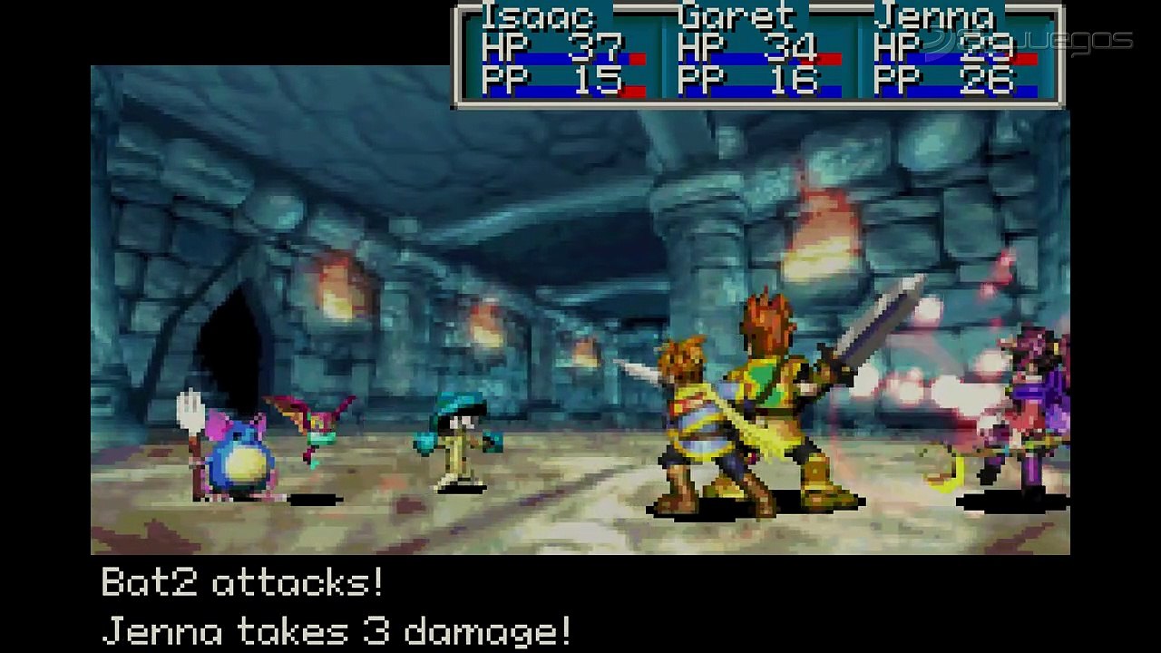 Golden Sun: Gameplay: Memorias Retro