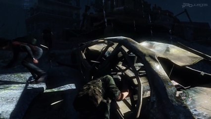 The Last of Us Remasterizado: Gameplay: Escapando Sobre Mojado