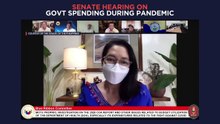 Senate hearing on Philippine government spending during the COVID-19 pandemic