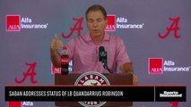 Nick Saban Addresses Status of LB Quandarrius Robinson