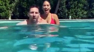 Messi and his wife