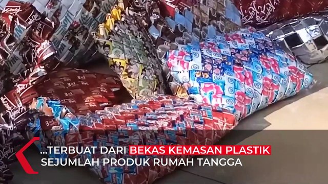 Menarik! Kerajinan Tas Berbahan Limbah Plastik dari Sachet Bekas Kemasan