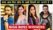 Bigg Boss All Seasons Winners From 1 to 12 _ Bigg Boss Winners _ Bigg Boss 13 winner