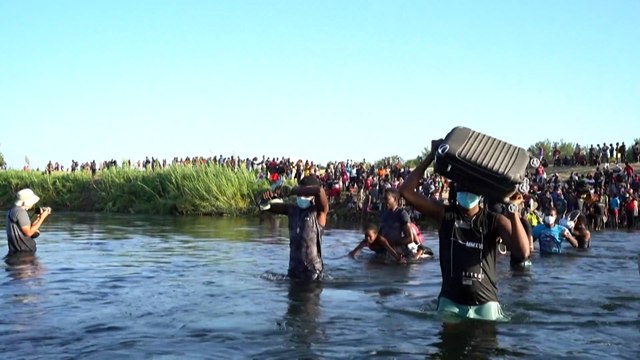 Milhares de migrantes haitianos na fronteira dos EUA