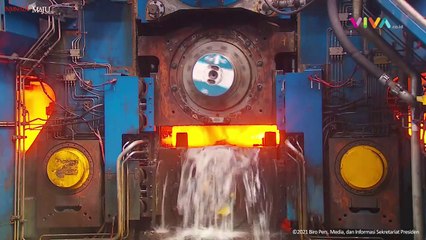 Cuma 2 di Dunia! Jokowi Resmikan Pabrik Baja Canggih