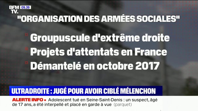 Ultradroite: 6 personnes jugées pour avoir ciblé Jean-Luc Mélenchon