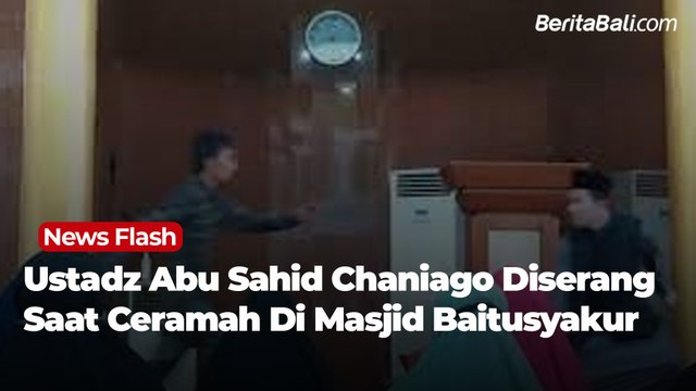 Ustadz Abu Sahid Chaniago Diserang Saat Ceramah di Masjid Baitusya