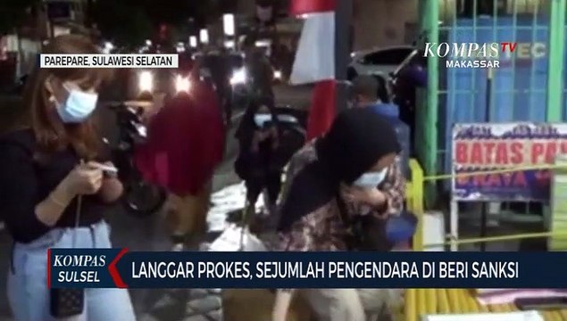 Langgar Prokes, Sejumlah Pengedara Di Beri Sanksi
